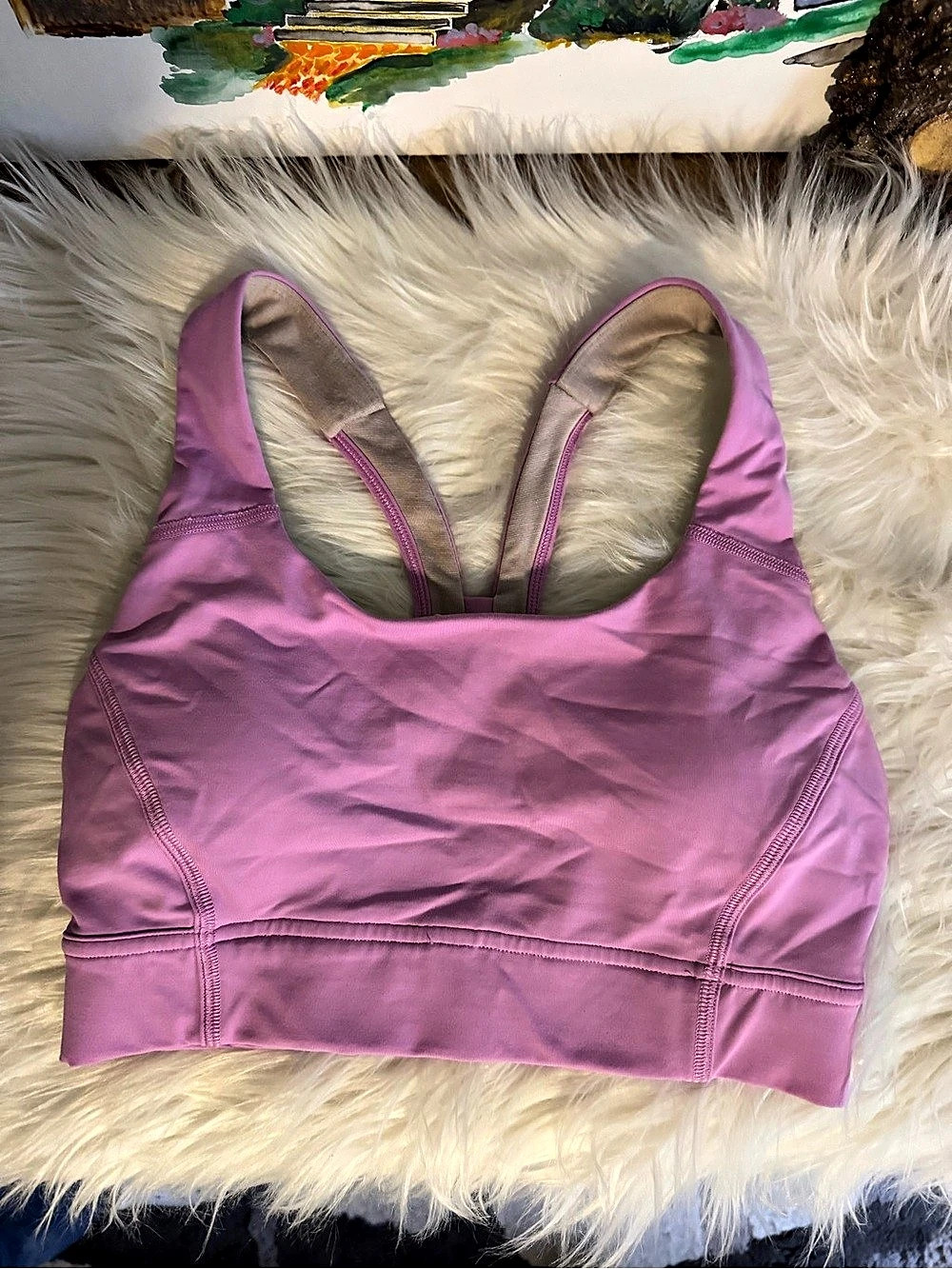 Lululemon Energy Bra Pink Sports Bra